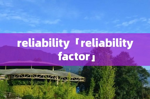 reliability「reliability factor」 reliability「reliability factor」