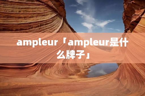 ampleur「ampleur是什么牌子」 ampleur「ampleur是什么牌子」