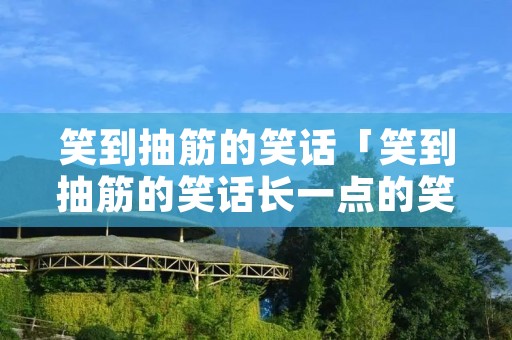 笑到抽筋的笑话「笑到抽筋的笑话长一点的笑话」