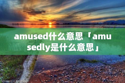 amused什么意思「amusedly是什么意思」