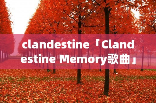 clandestine「Clandestine Memory歌曲」