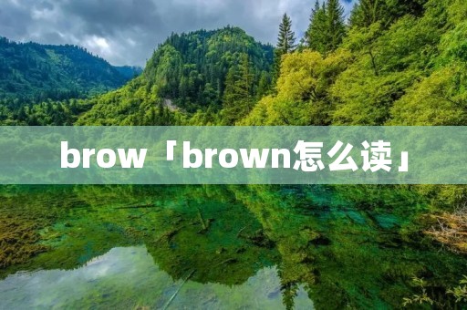 brow「brown怎么读」 brow「brown怎么读」