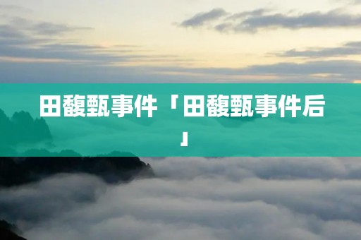 田馥甄事件「田馥甄事件后」