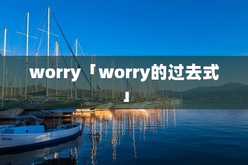 worry「worry的过去式」