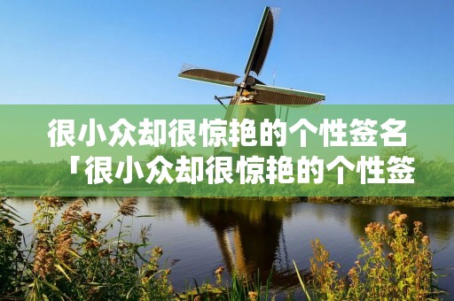 很小众却很惊艳的个性签名「很小众却很惊艳的个性签名短句」