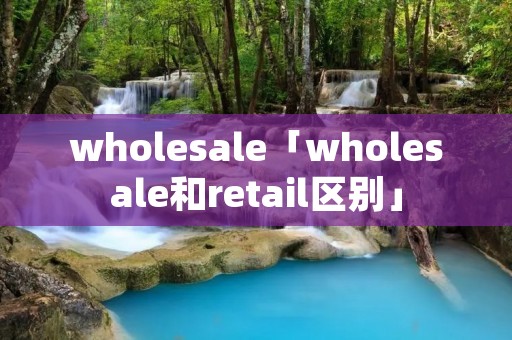 wholesale「wholesale和retail区别」