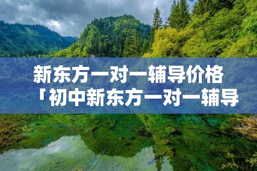新东方一对一辅导价格「初中新东方一对一辅导价格」 新东方一对一辅导价格「初中新东方一对一辅导价格」