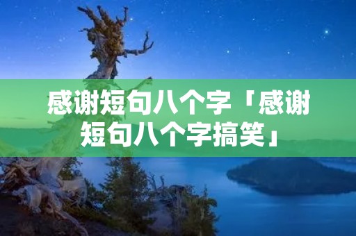感谢短句八个字「感谢短句八个字搞笑」