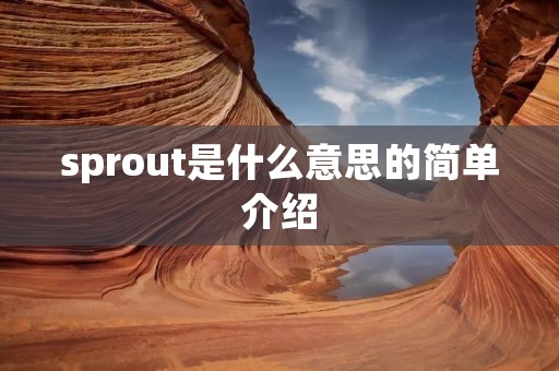 sprout是什么意思的简单介绍