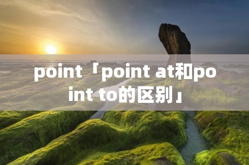 point「point at和point to的区别」