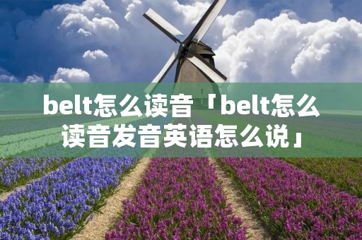 belt怎么读音「belt怎么读音发音英语怎么说」 belt怎么读音「belt怎么读音发音英语怎么说」