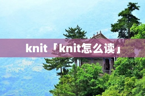 knit「knit怎么读」