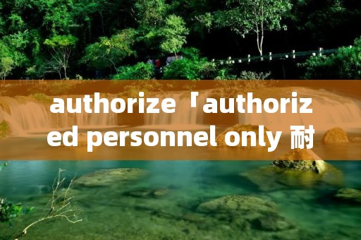 authorize「authorized personnel only 耐克」