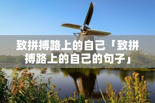 致拼搏路上的自己「致拼搏路上的自己的句子」
