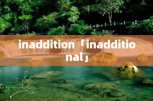 inaddition「inadditional」