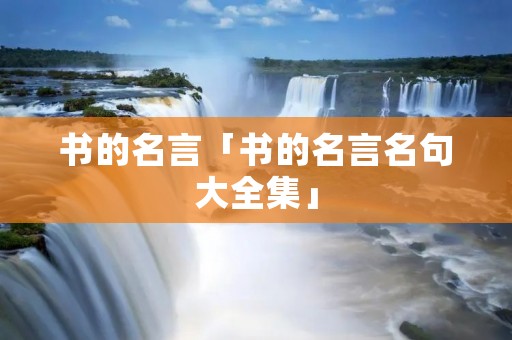 书的名言「书的名言名句大全集」