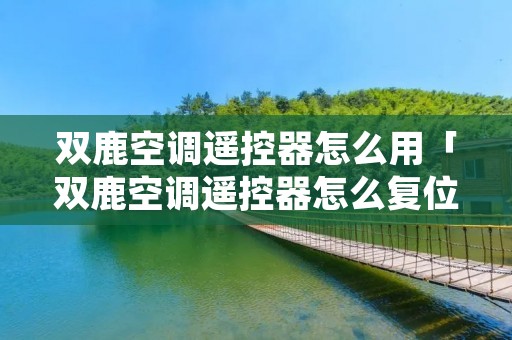 双鹿空调遥控器怎么用「双鹿空调遥控器怎么复位」