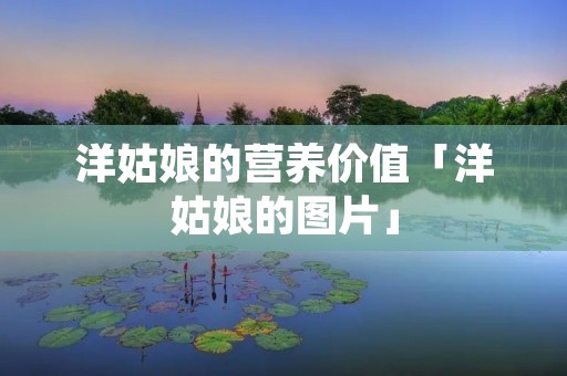 洋姑娘的营养价值「洋姑娘的图片」