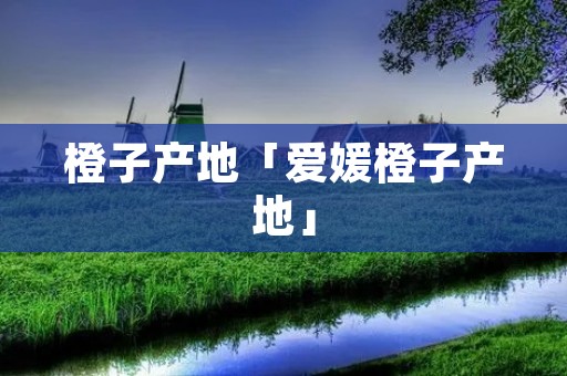 橙子产地「爱媛橙子产地」