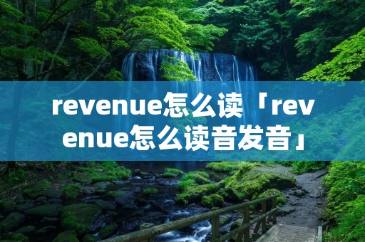 revenue怎么读「revenue怎么读音发音」