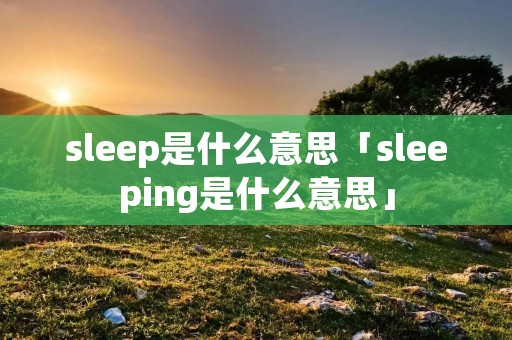 sleep是什么意思「sleeping是什么意思」 sleep是什么意思「sleeping是什么意思」