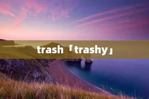 trash「trashy」