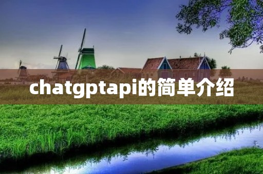 chatgptapi的简单介绍 chatgptapi的简单介绍
