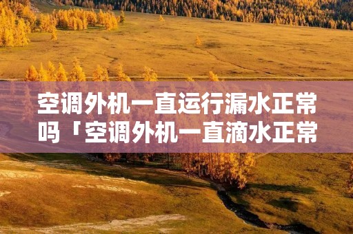 空调外机一直运行漏水正常吗「空调外机一直滴水正常吗」