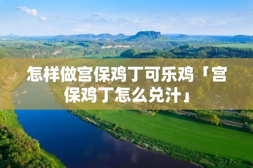 怎样做宫保鸡丁可乐鸡「宫保鸡丁怎么兑汁」