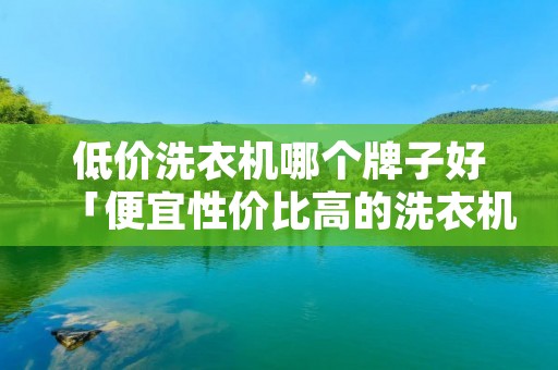 低价洗衣机哪个牌子好「便宜性价比高的洗衣机」