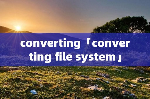 converting「converting file system」