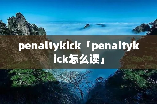 penaltykick「penaltykick怎么读」