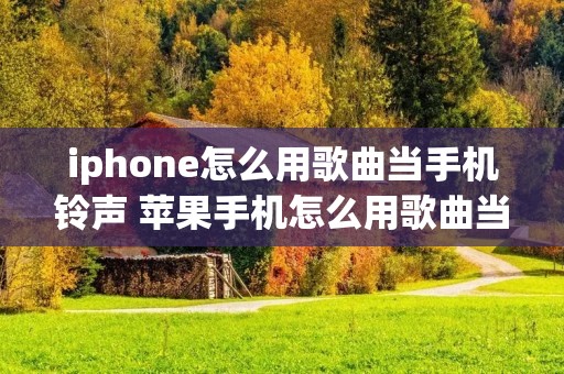 iphone怎么用歌曲当**** 苹果手机怎么用歌曲当****