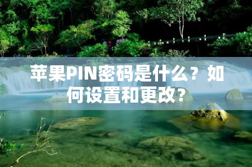 苹果PIN密码是什么？如何设置和更改？