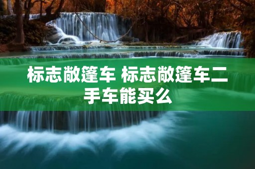 标志敞篷车 标志敞篷车二手车能买么