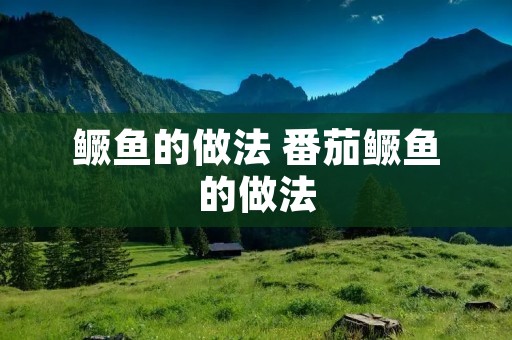 鳜鱼的做法 番茄鳜鱼的做法