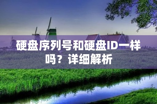硬盘序列号和硬盘ID一样吗?详细解析 硬盘序列号和硬盘ID一样吗?详细解析