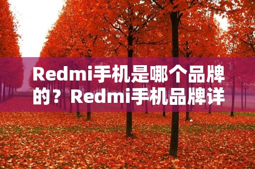 Redmi手机是哪个品牌的?Redmi手机品牌详解