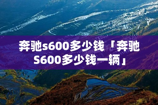 奔驰s600多少钱「奔驰S600多少钱一辆」