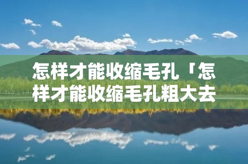 怎样才能收缩毛孔「怎样才能收缩毛孔粗大去黑头」
