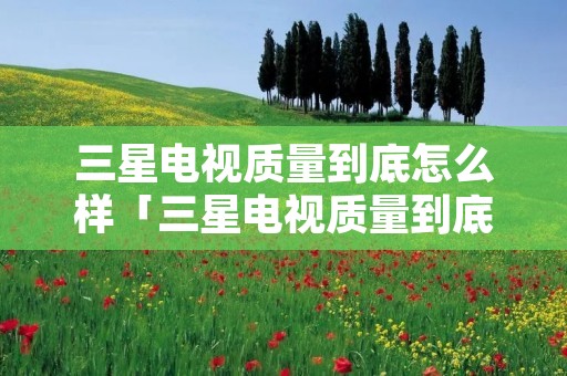 三星电视质量到底怎么样「三星电视质量到底怎么样啊」
