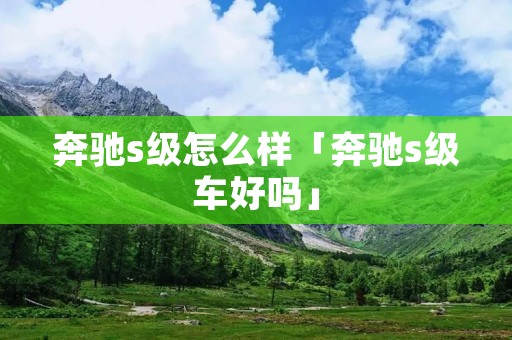奔驰s级怎么样「奔驰s级车好吗」
