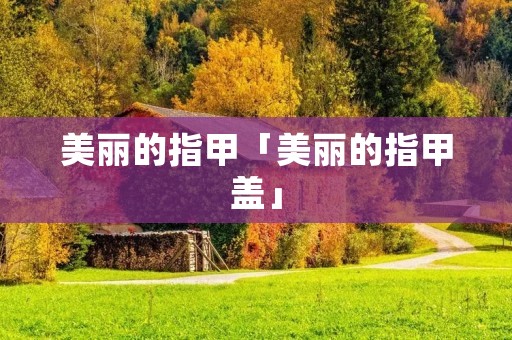 美丽的指甲「美丽的指甲盖」