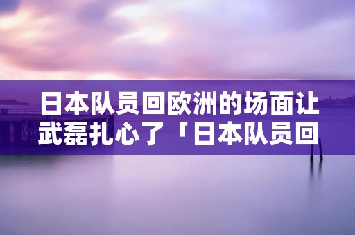 日本队员回欧洲的场面让武磊扎心了「日本队员回欧洲的场面让武磊扎心了i」