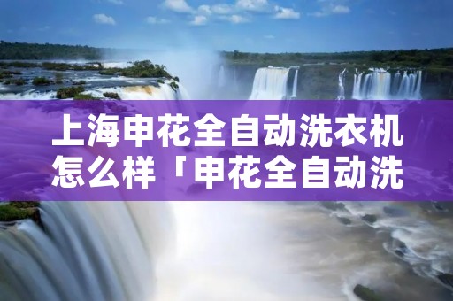 上海申花全自动洗衣机怎么样「申花全自动洗衣机质量如何」