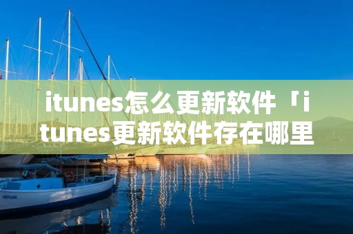 itunes怎么更新软件「itunes更新软件存在哪里」