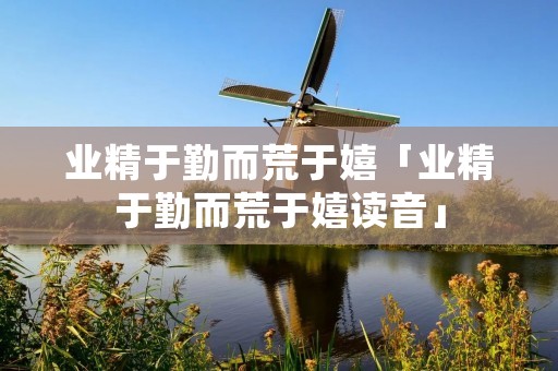 业精于勤而荒于嬉「业精于勤而荒于嬉读音」