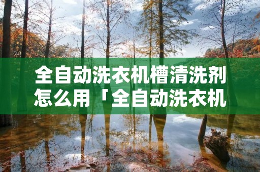 全自动洗衣机槽清洗剂怎么用「全自动洗衣机清洁剂放哪里」