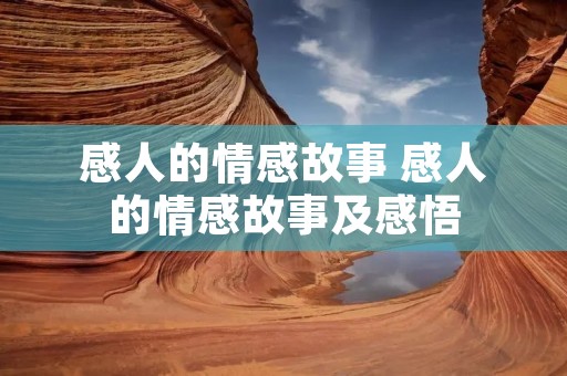 感人的情感故事 感人的情感故事及感悟