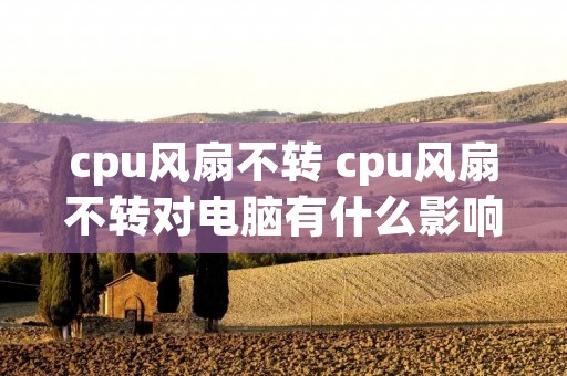 cpu风扇不转 cpu风扇不转对电脑有什么影响 cpu风扇不转 cpu风扇不转对电脑有什么影响